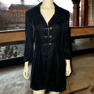 Vintage Velvet Coat Dress